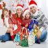 Weihnachtliche Geschenkbeutel mit Kordelzug, 18 Stück