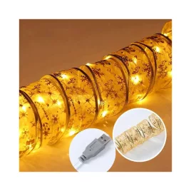 Leuchtendes Weihnachtband mit USB-Anschluss