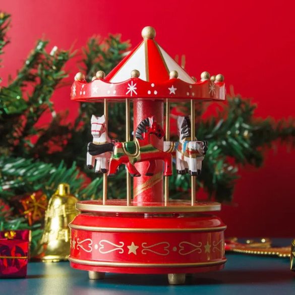 Musikalische Weihnachts-Karussell-Dekoration
