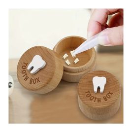 Geschnitzte Holzzahndose