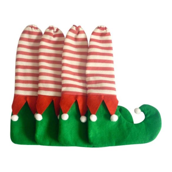 Weihnachtliche Tisch- und Stuhlbeinbezüge