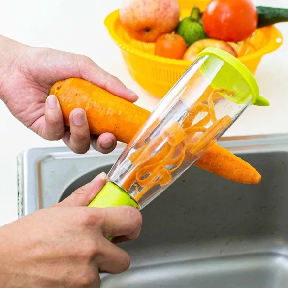 Handschäler mit Behälter