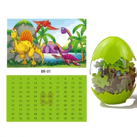 Dinosaurier-Puzzle im Ei