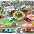 Auto-Spielmatte, Spielmatte für Kinder 100x130 cm
