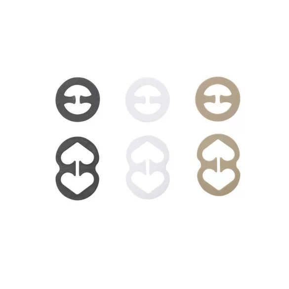 12er BH-Verschluss, Kreuzverschluss-Set