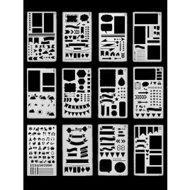 Schablonenset für Notizbuch