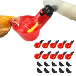 10-teiliges Geflügel-Tränkeschalenset