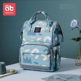 Gemusterte Wickeltasche