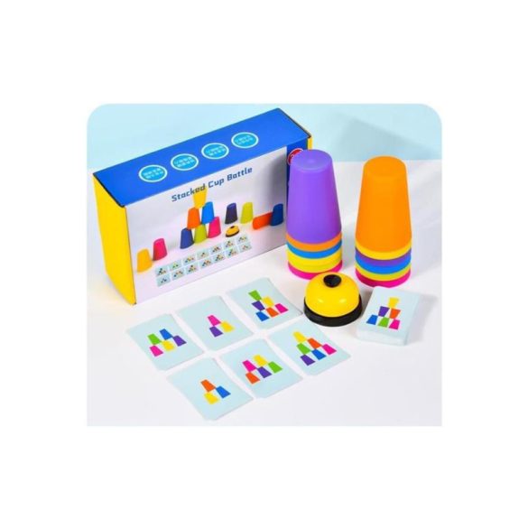 Montessori Spielzeug Stapelbecher mit Karte