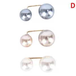 Elegante Doppelperlen-Brosche