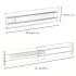 4er Set Verstellbarer Schubladenorganizer, Trenner