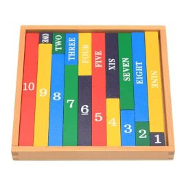 Geometrische Stäbe - Holz-Lernspielzeug