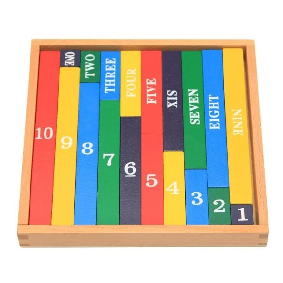 Geometrische Stäbe - Holz-Lernspielzeug