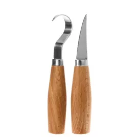 Holzschnitz-Set, 2 Stk.