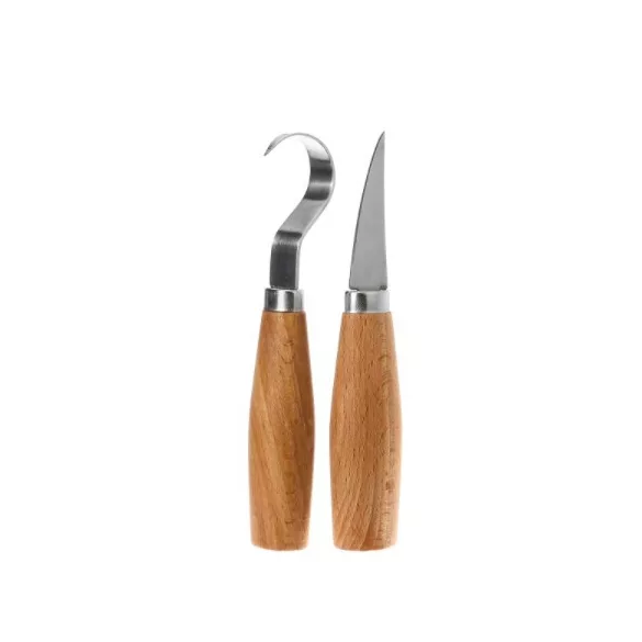 Holzschnitz-Set, 2 Stk.