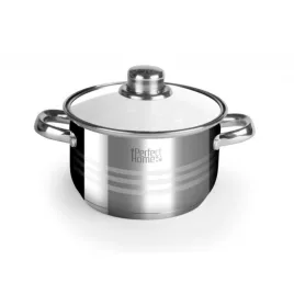 Edelstahltopf 28cm + Glasdeckel 8,5 Liter
