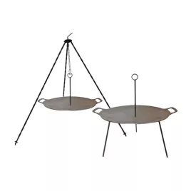 Grillplatte zweifach, Eisen 50cm