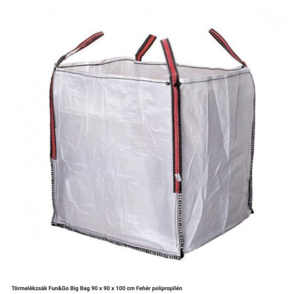 Schutt-Sack Fun&Go Big Bag 90 x 90 x 100 cm Weiß Polypropylen