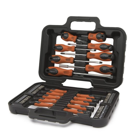 Handliches Schraubendreher-Set im Koffer - 59-teilig
