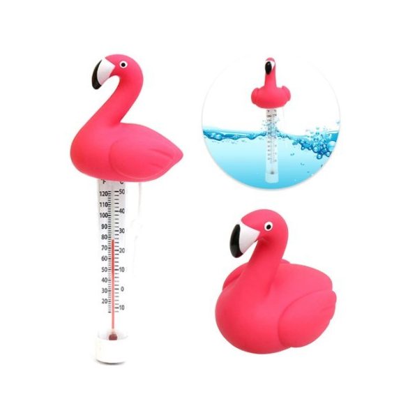 Flamingo-förmiges Wasserthermometer für Pools