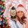 Laterne mit Flüssigkeit und Glitzer (mit Weihnachtsmannfigur)