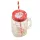 Becher mit Deckel und Strohhalm, weihnachtlich (Perfect Home)