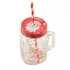 Becher mit Deckel und Strohhalm, weihnachtlich (Perfect Home)