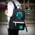 Leuchtender USB-Lade-Rucksack