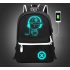 Leuchtender USB-Lade-Rucksack