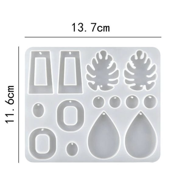Silikon-Gießform für Ohrringe