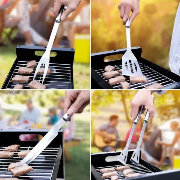 9-teiliges Grillwerkzeug-Set im Koffer