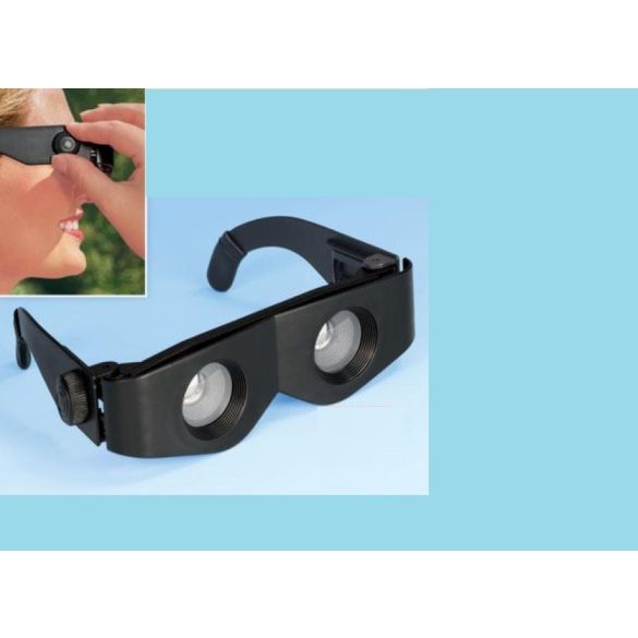 Zoomies Fernglasbrille, schwarz, mit einstellbarem Zoom