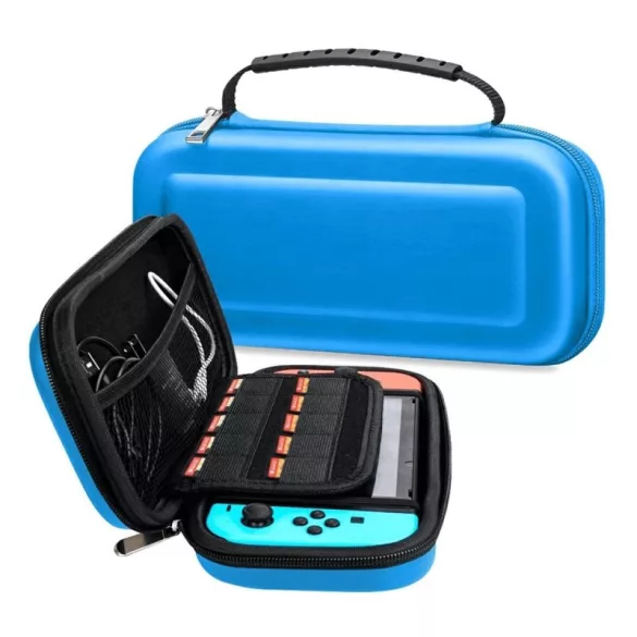 Nintendo Switch Tragetasche, blaue Aufbewahrungstasche
