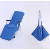 Tragbarer Liegestuhl-Strandtuch blau
