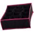 12-Fächer-Schubladenorganizer (schwarz-rosa)