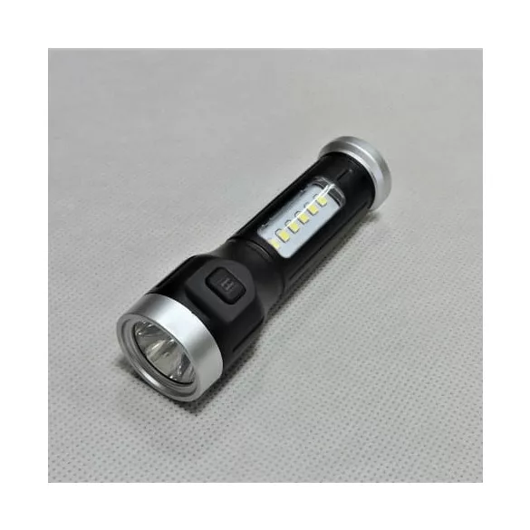 Wiederaufladbare Taschenlampe + COB-Lampe, 500 mAh