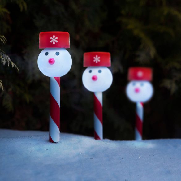 LED-Solar-Schneemann-Lampe