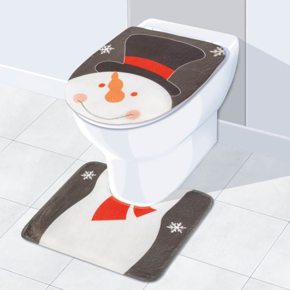 Weihnachtliche Schneemann-WC-Sitzdekoration