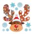 Selbstklebender Wandsticker Adventskalender