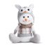 Niedlicher sitzender Schneemann Weihnachtsdeko
