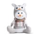 Niedlicher sitzender Schneemann Weihnachtsdeko