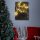 Weihnachtlicher Kamin LED-Wandbild, 30x40 cm