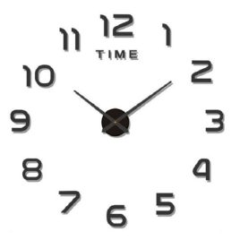 3D-Effekt DIY Wandaufkleber-Uhr