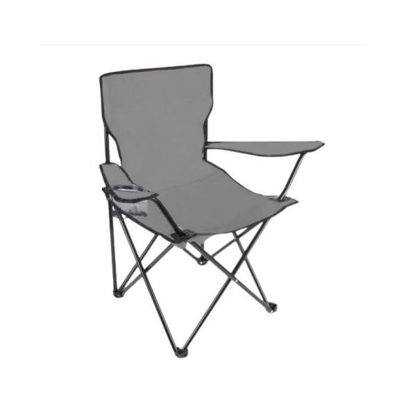 Grauer klappbarer Gartenstuhl, Angelstuhl