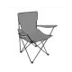 Grauer klappbarer Gartenstuhl, Angelstuhl