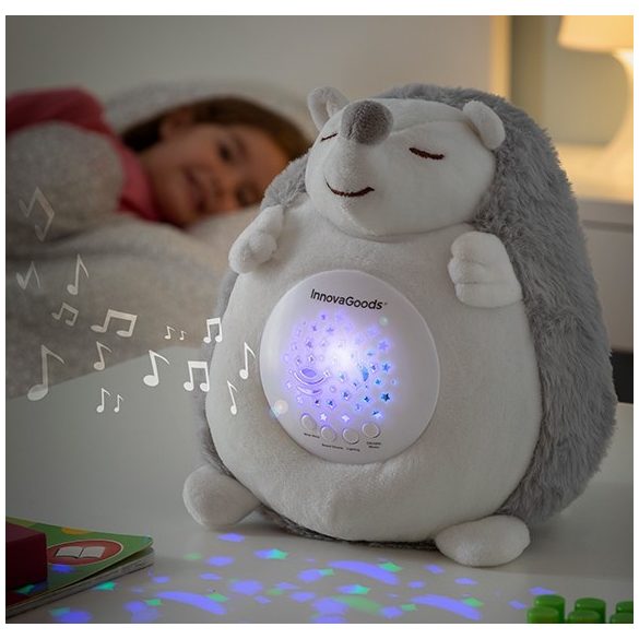 InnovaGoods Plüsch-Igel mit Lautsprecher und Projektor