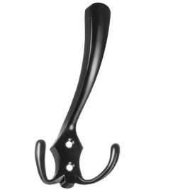 Schwarzer Wandhaken, 5 Stück