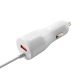 Auto-Ladegerät mit USB-Eingang und integriertem Lightning-Kabel