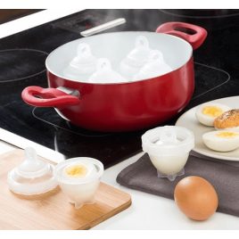 Eierkocher Silikonform - 6 Stück