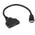 DUAL HDMI Kabel HDMI Verteiler - Gleiches Bild auf mehreren Displays